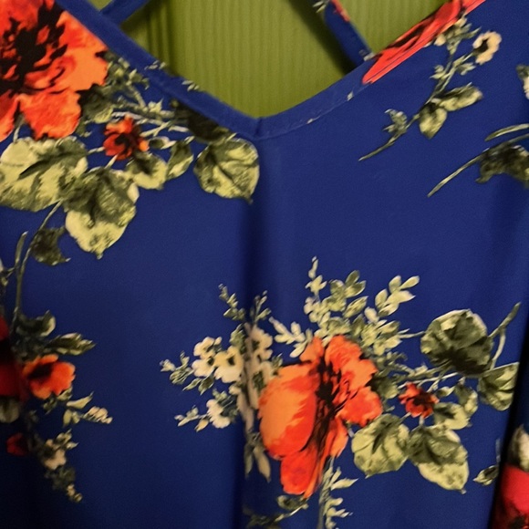 Paper moon floral tank top XXL Women’s - Picture 2 of 6